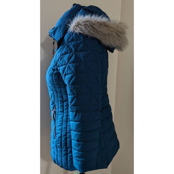 Stitch Fix Marc New York Risor Quilted Puffer Coat in Teal Green - Picture 5 of 11